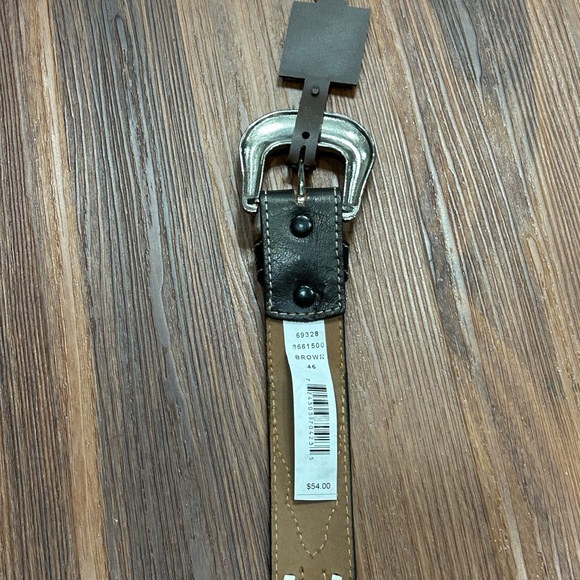 Roper Mens‎ Buff Milled Single Stitched Cut Edges Size 46 Belt 8661500 - Picture 5 of 11